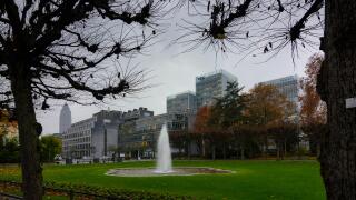 bank Kreditanstalt fur Wiederaufbau (KfW) and Messeturm, Germany, Hessen, Hesse, , Frankfurt am Main