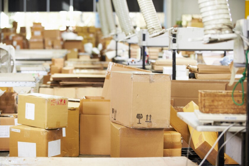 Empty Interior Of Distribution Warehouse