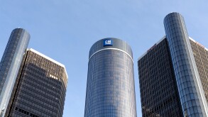 General Motors World Headquarters at the Renaissance Center in Detroit Michigan USA