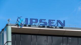 Exterior view of the headquarters building of Ipsen, a French pharmaceutical group, Boulogne-Billancourt, France