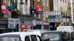 Property to let signs financial crisis London UK