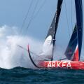France, Vendee, offshore, IMOCA *Paprec Arkea* skippered by Yoann Richomme, one of the favorites of the Vendee Globe