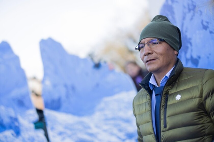 Hamm, Germany. 17th Mar, 2025. The Peruvian mountain farmer and mountain guide Saul Luciano Lliuya comes to the Higher Regional Court for the hearing of his climate lawsuit against the energy company RWE. Geoscientists and structural engineers appointed b
