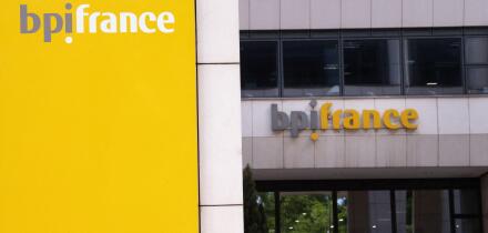 A logo of bpifrance bank, on May 06, 2020 in Maisons-Alfort, France. Photo by David Niviere/ABACAPRESS.COM