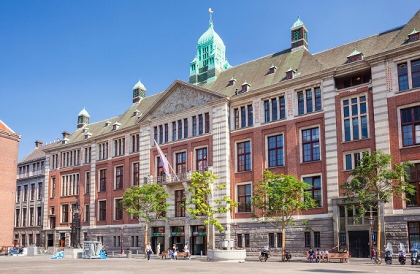 Amsterdam Stock exchange building Beursplein 5 Beursplein Central Amsterdam The Netherlands Holland EU Europe