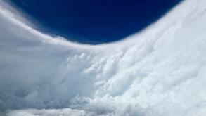 Hurricane Melissa on Monday, October 27, 2025. A U.S. Air Force Reserve crew from the 53rd Weather Reconnaissance Squadron, known as the Hurricane Hunters, flies through Hurricane Melissa on Monday, October 27, 2025. The photo, taken by Lt. Col. Mark Wi