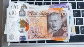 Banknotes featuring a portrait of King Charles III, first issued in June 2024 by Bank of England, UK