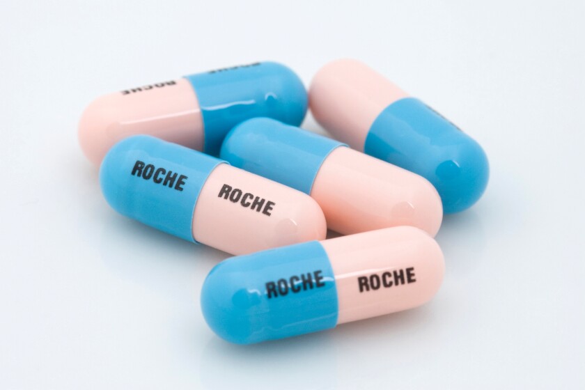 Roche Madopar capsules for treatment of parkinsons disease. Image shot 2008. Exact date unknown.