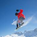 Ski, snow boarder, Bivio, Julier Pass, mountain, mountains, winters, winter sports, canton, GR, Graubunden, Grisons, jump, snowb