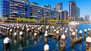 NAB, National Australia Bank Building, Bourke Street, Melbourne Docklands City CBD, Victoria, Australia
