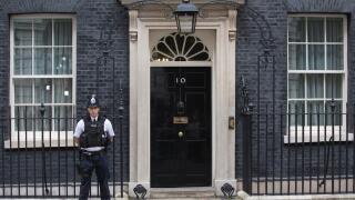 No.10 Downing Street, known as Number 10, official residence and office of the British Prime Minister, Westminster, London, UK