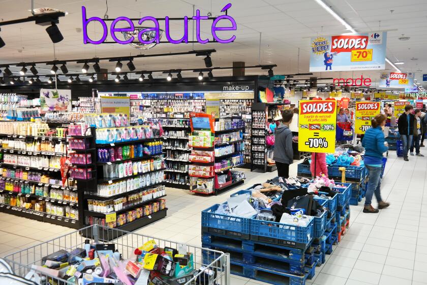 Drugstore department of a Carrefour Hypermarket