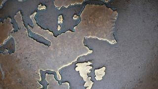 metal map of europe