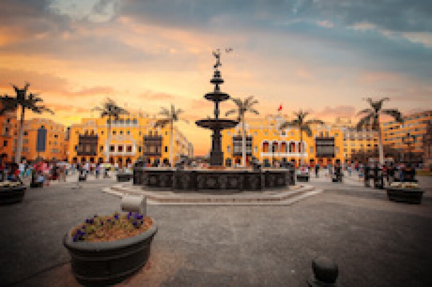 Lima, Peru, Plaza de Armas, LatAm