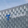 Facade of the Telefonica District building, on May 20, 2025, in Madrid (Spain). Telefonica has resolved the incident that since early Monday morning has affected fixed communications (voice and internet) of several autonomous communities, as well as vario