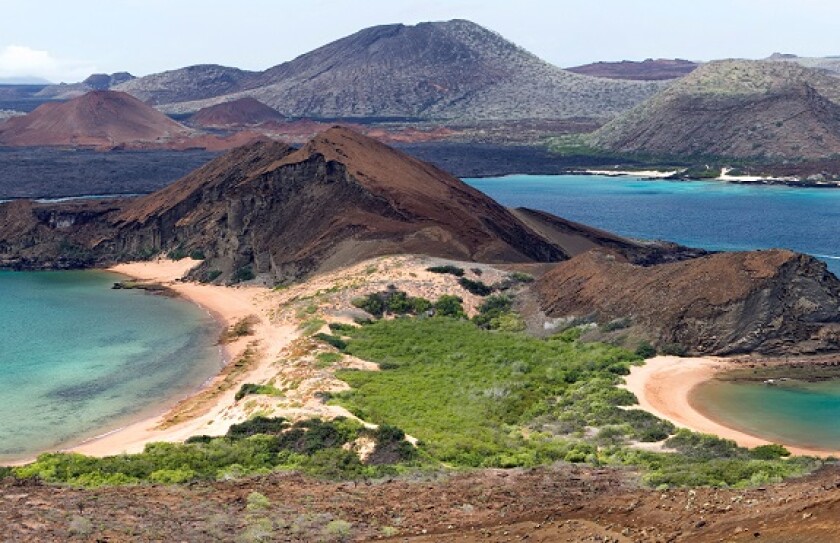 Panoramic View of Bartolome Island - Galapagos Islands, Ecuador