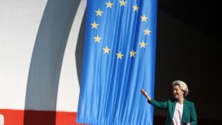 The President of the European Commission, Ursula von der Leyen opened a new part of  the highway 5c corridor , in Sarajevo, Bosnia and Herzegovina
Photo: Armin Durgut/PIXSELL Credit: Pixsell photo & video agency/Alamy Live News