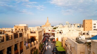 Qatar, Middle East, Arabian Peninsula, Doha, the restored Souq Waqif
