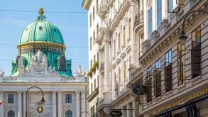 Vienna, Austria - Kohlmarkt and Hofburg Imperial Palace