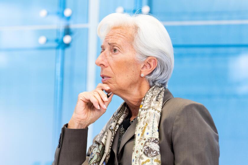 Washington, United States. 05th June, 2019. International Monetary Fund Managing Director Christine Lagarde speaks at the American Enterprise Institute in Washington, DC. Credit: SOPA Images Limited/Alamy Live News