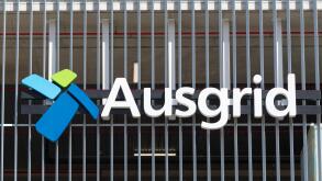 The corporate logo for the New South Wales electricity wholesale distribution company Ausgrid in Sydney, Australia