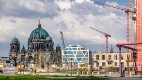 Construction site in the center of Berlin, Germany