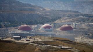 Teck Resources' Highland Valley Copper Mine is seen Logan Lake, British Columbia, Thursday, Sept. 11, 2025. (Darryl Dyck/The Canadian Press via AP)