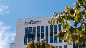 Exterior view of the head office building of Coface (French Insurance Company for Foreign Trade)