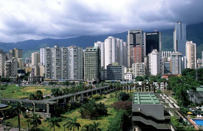 Skyline of Downtown Caracas Venezuela