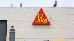 A logo sign outside of a facility occupied by the Sika Corporation in Madison Heights, Michigan on July 17, 2016.