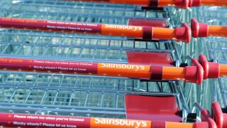 Sainsbury's, Sainsbury's Supermarket trolley, Sainsbury's, Britain, UK