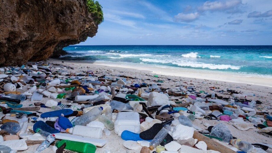Plastic waste Christmas island from Alamy 29Feb24 575x375