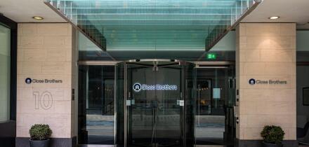 Close Brothers London HQ - UK merchant banking group head office at 10 Crown Place London - Close Brothers Group PLC.