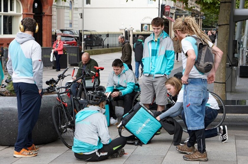 Deliveroo riders gig economy from Alamy 31Mar21