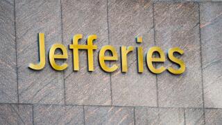 New York, NY - April 9, 2023 : Jefferies Group independent investment bank and financial services company headquarters in Midtown, Manhattan.