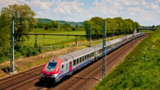 Inter-city rail service ( SNCF ), South of Paris, France