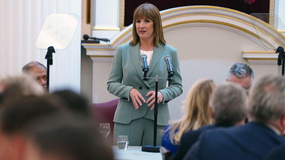 Chancellor of the Exchequer Rachel Reeves makes a speech at the Annual Financial and Professional Services Dinner at Mansion House, London. Picture date: Tuesday July 15, 2025.