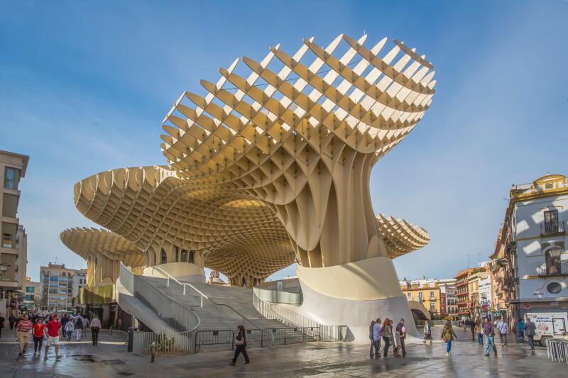 Spain, Europe, Andalusia, Region, Sevilla, Seville, City, Incarnation Square, Metropol Parasol, Las Setas, architecture,