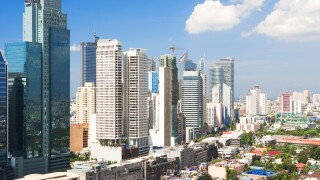 Business district Makati; Manila; Philippines