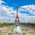 Eiffel Tower and the Trocadero Fountains, Paris, France, Europe
