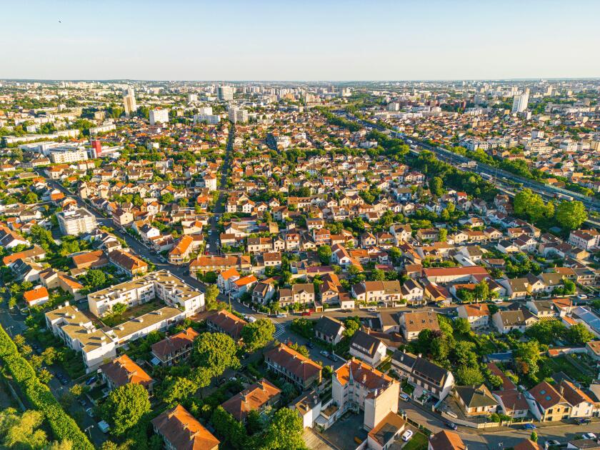 France, Val de Marne, Maisons Alfort (aerial view)