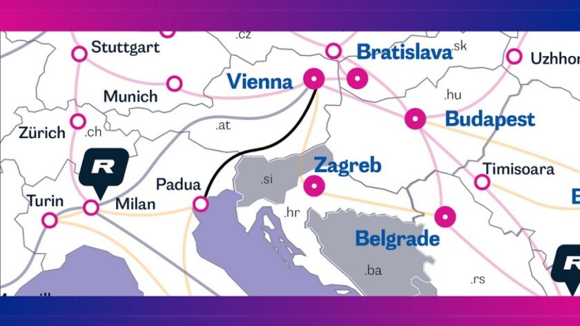 RETN Padua-Vienna route map.jpg