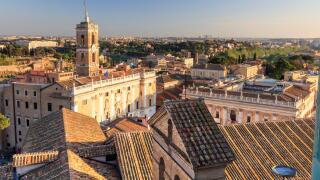 Italy, Rome, Capidoglio, home of the city Mayor