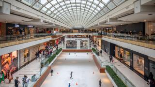 Hoston, Texas - April 8, 2023: Inside the Galleria shopping mall in Houston,