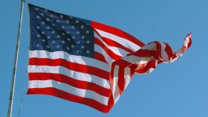 American Flag Slow motion Waving