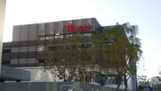 Century City California, USA 1st May 2020 A general view of atmosphere of Westfield Century City Mall during Coronavirus Covid-19 pandemic on May 1, 2020 in Century City, California, USA. Photo by Barry King/Alamy Stock Photo
