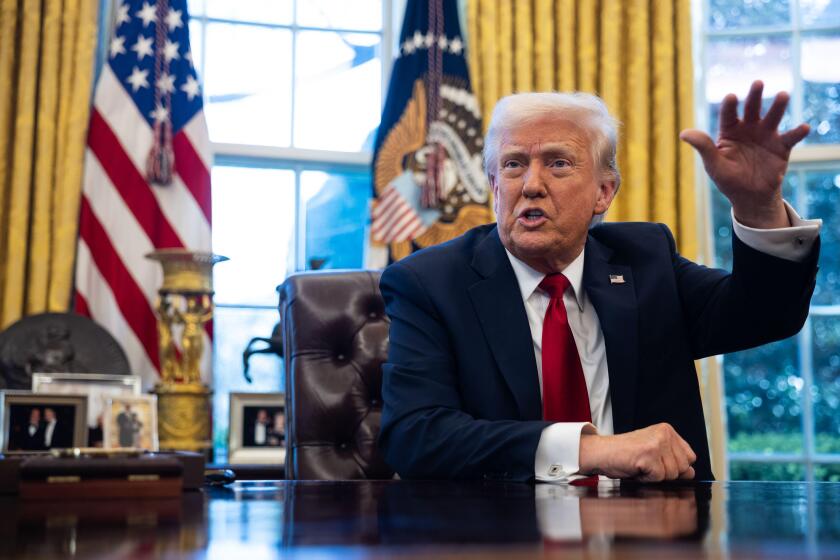 Washington, United States Of America. 26th Mar, 2025. United States President Donald J Trump announces a 25% tariff on imports of automobiles and certain automobile parts in the Oval Office of the White House in Washington, DC, US, on Wednesday, March 26,