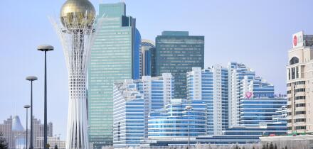 A view in Astana, Kazakhstan, in winter