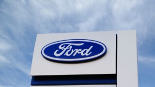 Ford Sign, Outside a Dealership. Oxford, United Kingdom.