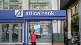 Filiale Attica Bank, Athen, Griechenland